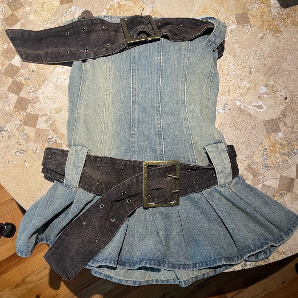 Jaded London denim dress Y2K